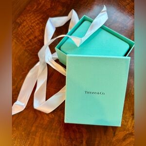 Tiffany & Co. Turquoise Box with Satin Ribbon